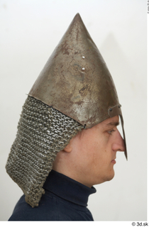Photos Medieval Knight Plate Helmet 3 Helmet with chainmail army…